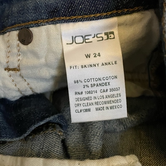 JOE’S Distressed Kency Skinny Ankle Jeans Size : 24 - Picture 12 of 12